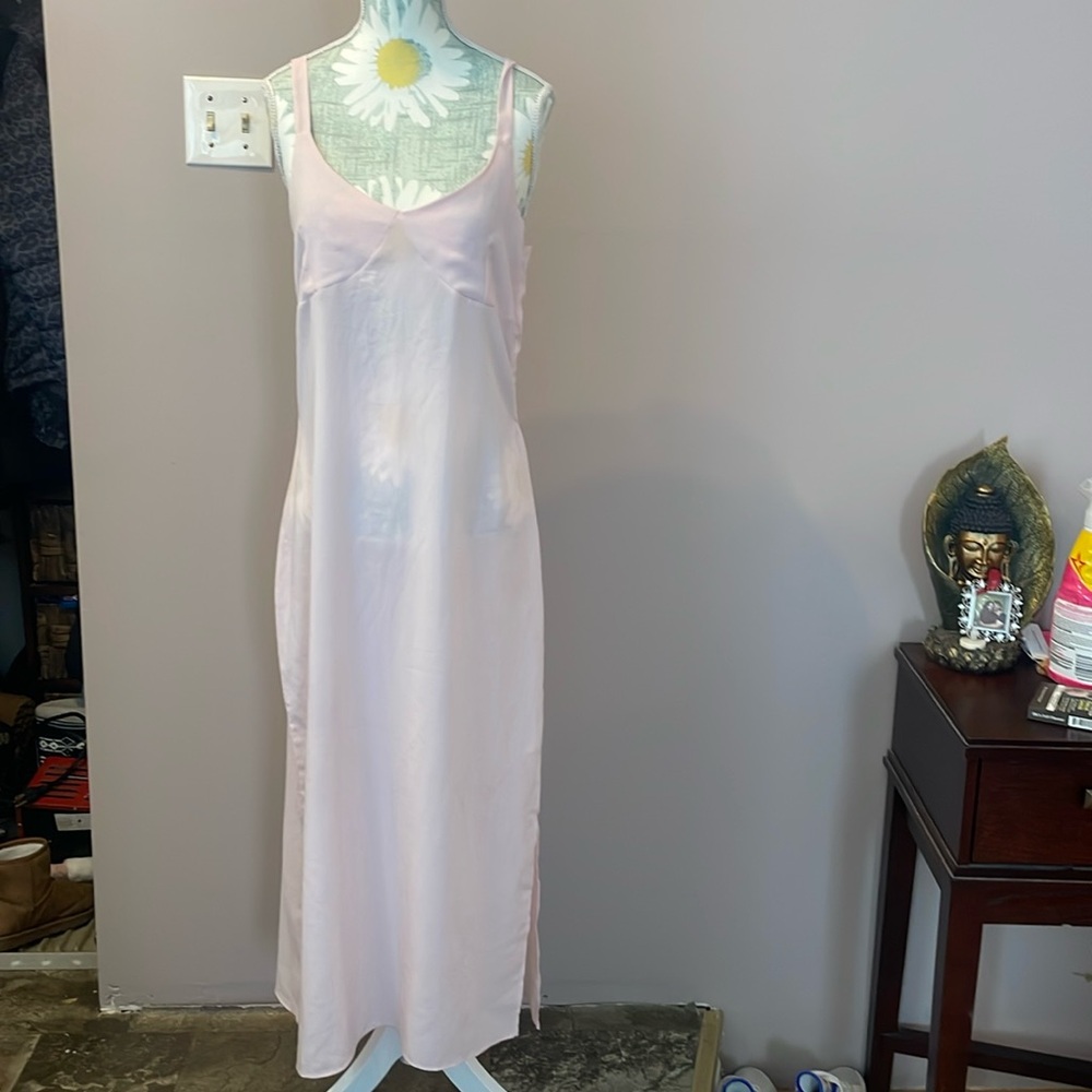 Highline Collective Blush Pink Maxi Slip Dress